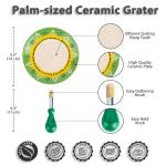 Ceramic Garlic Grater Set - 4 Handmade Plates