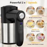 Rechargeable Cordless Hand Mixer with Digital Display