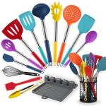 Heat Resistant Silicone Cooking Utensil Set, 14pcs