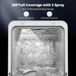 Portable Countertop Dishwasher with 9 Programs
