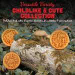 SugarWhisk 6-in-1 Mini Waffle Maker with Plates