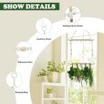 Two-Layer Macrame Herb Drying Rack with Hook