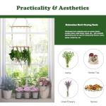 Two-Layer Macrame Herb Drying Rack with Hook