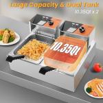 Dual Tank 20L Commercial Electric Deep Fryer