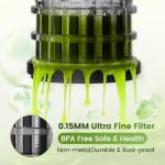 High Yield Cold Press Juicer with Wide Feed Chute