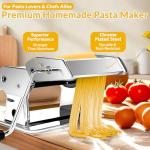 Manual Pasta Maker with 7 Thickness Settings