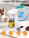 Karosie Slim Single Serve Coffee Maker, White