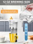 Karosie Slim Single Serve Coffee Maker, White