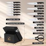 Imarku 14-Piece Stainless Steel Knife Set
