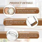 Glass Storage Canister with Airtight Wooden Lid