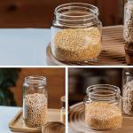 Glass Storage Canister with Airtight Wooden Lid