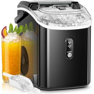 AGLUCKY Portable Nugget Ice Maker for Home