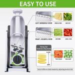 QieCai Safe Mandoline Vegetable Chopper with Container