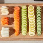 QieCai Safe Mandoline Vegetable Chopper with Container