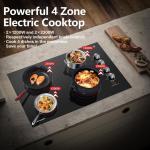 AMZCHEF 30 Inch Electric Cooktop with 4 Burners