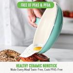 GreenLife 16 Piece Nonstick Cookware Set, Turquoise