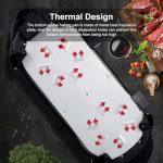 27" Electric BBQ Grill with Dual Temperature Control