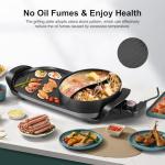 27" Electric BBQ Grill with Dual Temperature Control