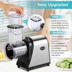 Electric Cheese Grater With 5 Blade Shapes