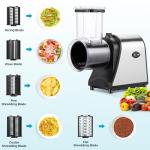 Electric Cheese Grater With 5 Blade Shapes