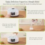 Yogurt Maker with Adjustable Temp and Time
