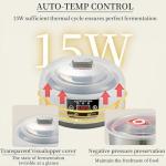 Yogurt Maker with Adjustable Temp and Time