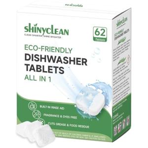 Shinyclean All-in-One Dishwasher Detergent Tablets - 62 Count