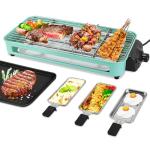 2000W 2-in-1 Smokeless Electric Grill for Home