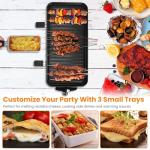 2000W 2-in-1 Smokeless Electric Grill for Home