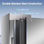 Tylza Single Door Commercial Stainless Steel Freezer