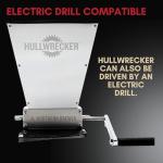 Hullwrecker Grain Mill with Metal Base and Handle