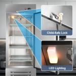 Tylza Single Door Commercial Stainless Steel Freezer