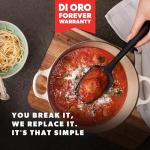 DI ORO Silicone Spoon Spatula - Heat-Resistant Kitchen Tool