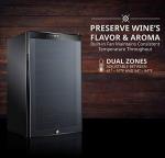 Ivation 33-Bottle Dual Zone Wine Cooler