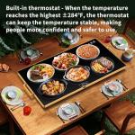 XXL Electric Food Warming Tray with Thermostat