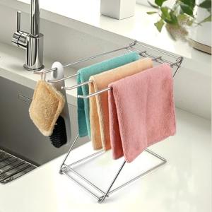 4-Arm Kitchen Towel Holder and Drying Rack