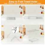 4-Arm Kitchen Towel Holder and Drying Rack