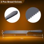 Eisinly 13-Inch Serrated Bread Knife Set