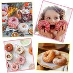 HengKe 2 Pack Non-Stick Donut Cutters & Pliers