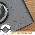 Waterproof Silicone Dog Feeding Mat, Non-Slip Design