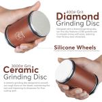 Diamond and Ceramic Knife Sharpener with Magnetic Angles