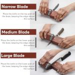 Diamond and Ceramic Knife Sharpener with Magnetic Angles