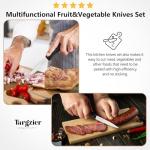 6-Piece Stainless Steel Paring Knife Set