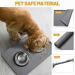 Waterproof Silicone Dog Feeding Mat, Non-Slip Design
