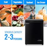 Compact 3.5 CU.FT Chest Freezer with Temperature Control
