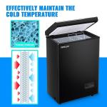 Compact 3.5 CU.FT Chest Freezer with Temperature Control