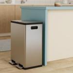 60 Liter Dual Compartment Hands-Free Kitchen Trash Can