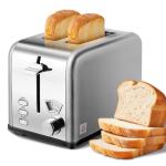YSSOA Retro Stainless Steel 2-Slice Toaster