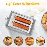 YSSOA Retro Stainless Steel 2-Slice Toaster