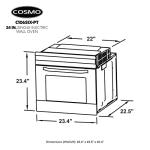 COSMO 24" Electric Wall Oven with Convection